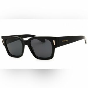Salvatore Ferragamo Unisex Black Sunglasses (NWT)
